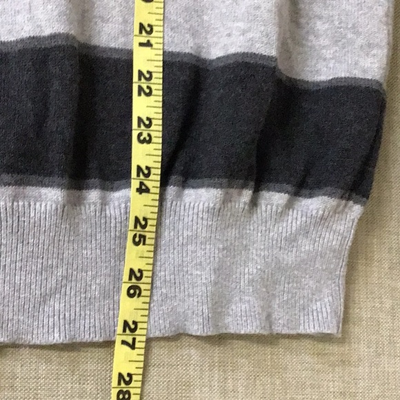 Tommy Hilfiger VGUC. Dark and light grey striped sweater, Cotton. Size L - Picture 10 of 11